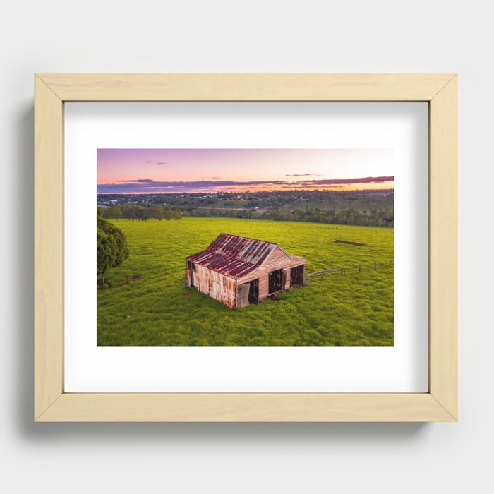 The Old Barn Recessed Framed Print