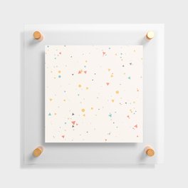 Geometric Messy Confetti Pattern Floating Acrylic Print