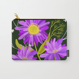 Birthday Flowers - September Aster Carry-All Pouch