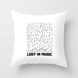 Music Throw Pillow