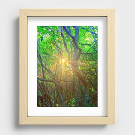Peeking Sun  Recessed Framed Print