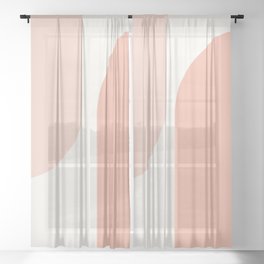 Modern Minimal Arch Abstract XXXI Sheer Curtain