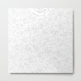 White Roses Metal Print