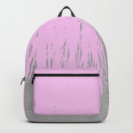 Concrete Fringe Blush Backpack | Pattern, Pop Art, Graphic Design, Other, Pink, Blush, Grey, Streetart, Abstract, Palm 