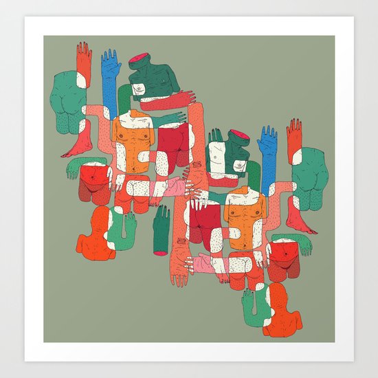 body interaction Art Print