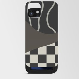 Checked simple line colorblock 3 iPhone Card Case