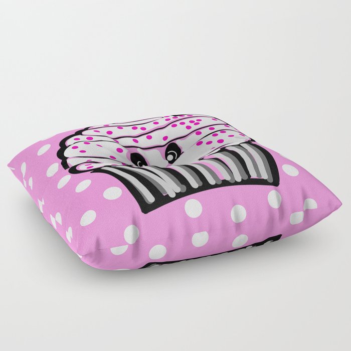 Cute Cupcake In Pink Floor Pillow