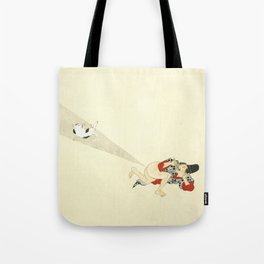 Samurai Farting On A Cat - Funny - Japanese - Samurai Tote Bag