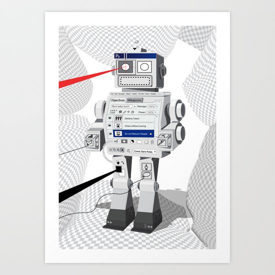 Photobot Art Print