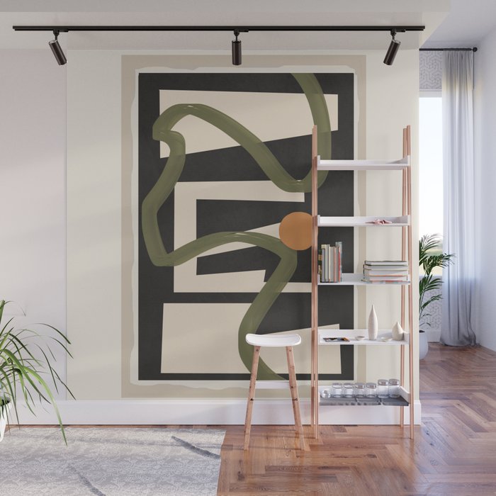 Abstract Line Movement 01 Wall Mural