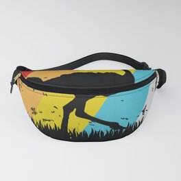 Retro Ostrich Lovers Gift Fanny Pack