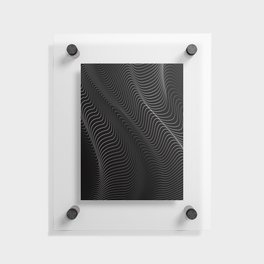 Minimal curves II Floating Acrylic Print | Illustration, Vector, Other, Digital, Iphone 13, Black and White, Abstract, Graphicdesign 