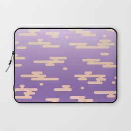 Japanese Gold and Purple Clouds Laptop Sleeve
