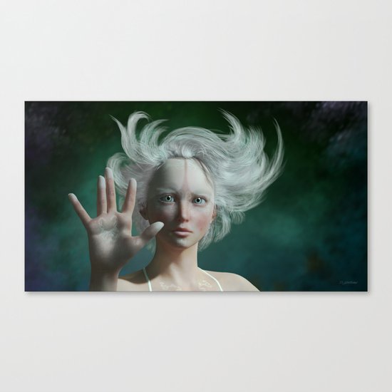 White Faun Canvas Print