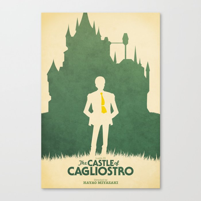 Lupin III: The Castle of Cagliostro Retro Movie Poster Canvas Print