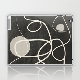 Abstract Face Line Art 13 Laptop Skin