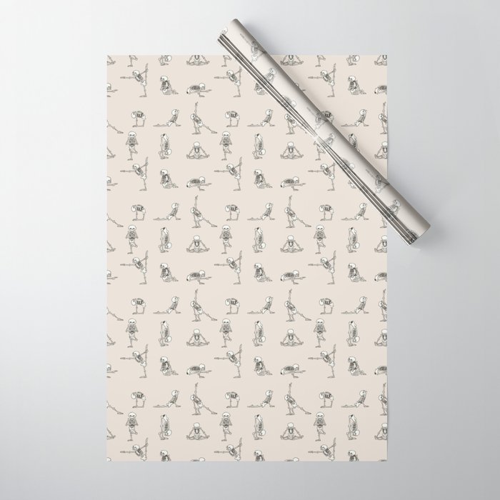 Skeleton Yoga Wrapping Paper
