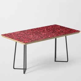 Red Glitter Modern Collection Coffee Table