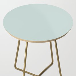 Pale Pastel Blue Solid Color Hue Shade 2 - Patternless Side Table
