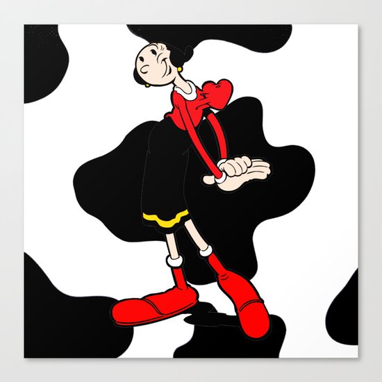 The princess of spinach Canvas Print