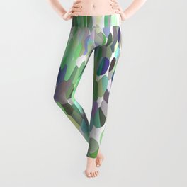 Abstract Forest Nature Art! "Brook, Green" Leggings