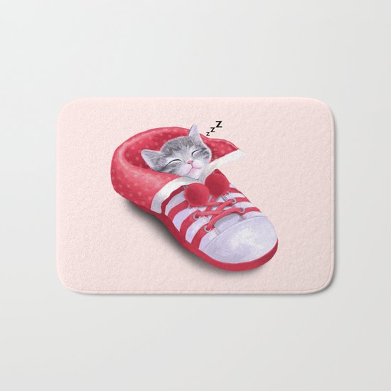 Cat in the Shoe Bath Mat