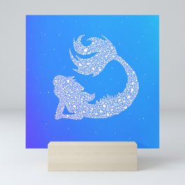Bubble Mermaid 2 Mini Art Print
