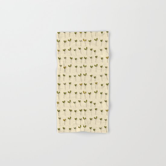 sprouts cream Hand & Bath Towel