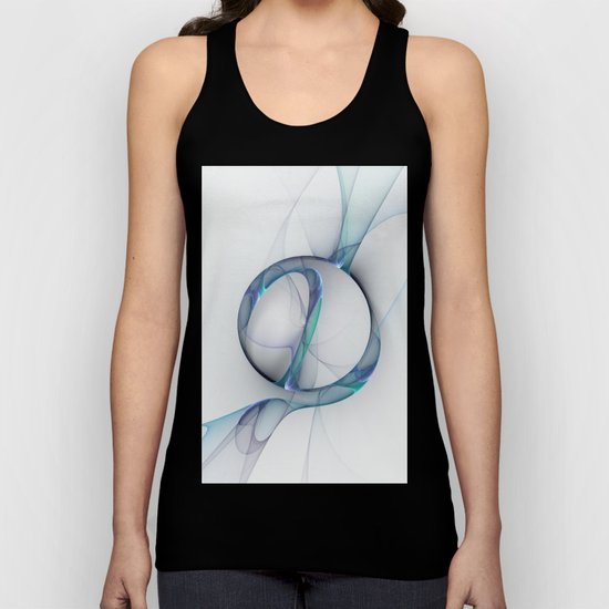 Minimalist Abstract, Fractal Art Unisex Tank Top