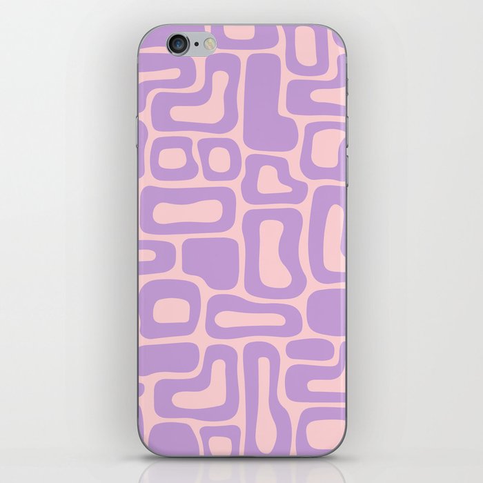 Retro Mid Century Modern Abstract composition 433 iPhone Skin
