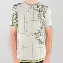 Map of Ireland - Bonne - 1771 vintage pictorial map  All Over Graphic Tee