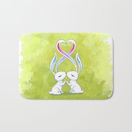 Bunny Kiss Bath Mat