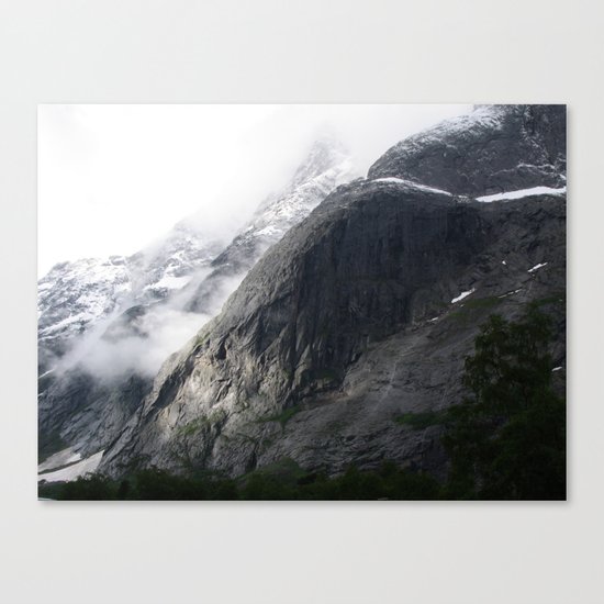 Mountain landscape #norway Canvas Print