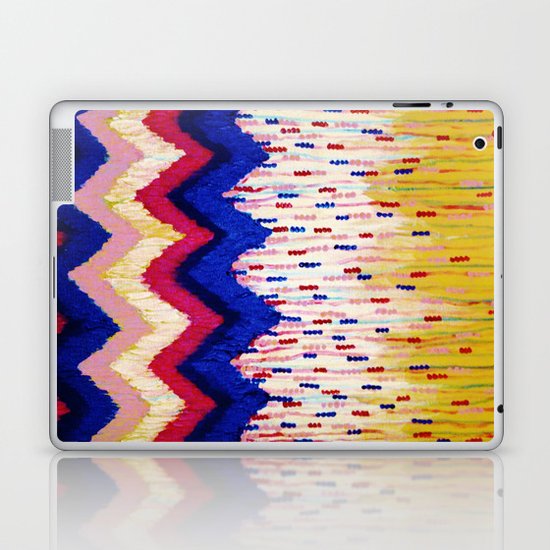 SHINE ON, Revisited - Americana Red White Blue USA Abstract Acrylic Painting Home Decor Xmas Gift Laptop & iPad Skin