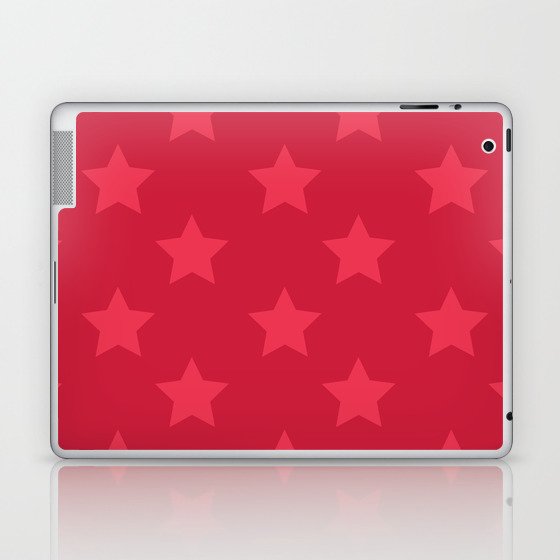 Red stars Laptop & iPad Skin