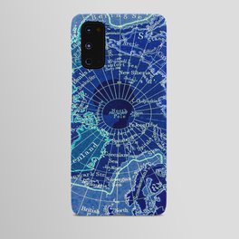 North Pole Neon Map Android Case