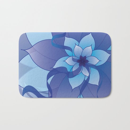 The Lady in Blue Bath Mat