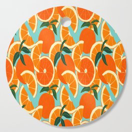 Orange Harvest - Blue Cutting Board