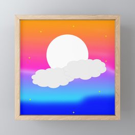 Glistening Moon  Framed Mini Art Print