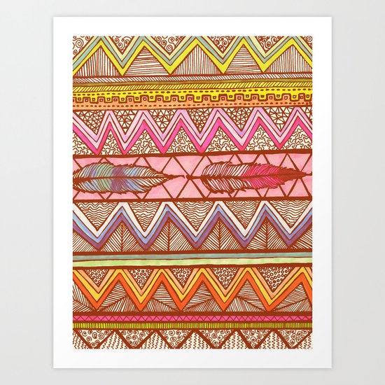 Two Feathers... Art Print