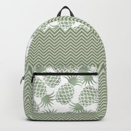 Mint green glitter chevron pineapple geometric pattern Backpack