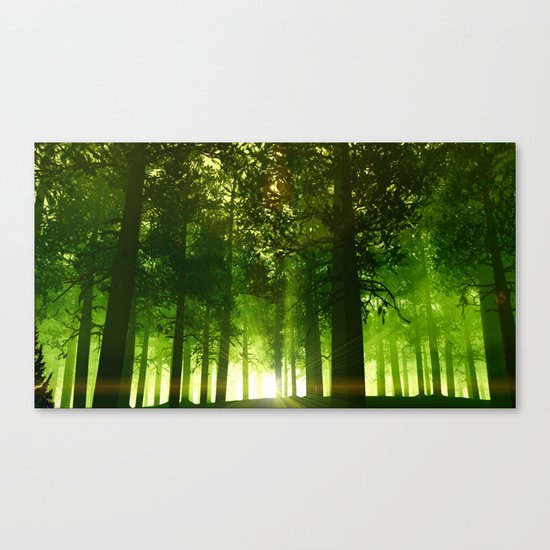 The Green Forest Canvas Print