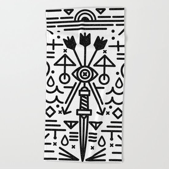 Eye of Vengence Beach Towel