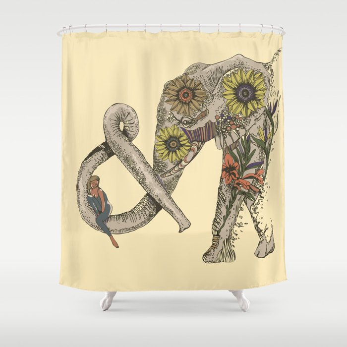 LET'S GO HOME Shower Curtain