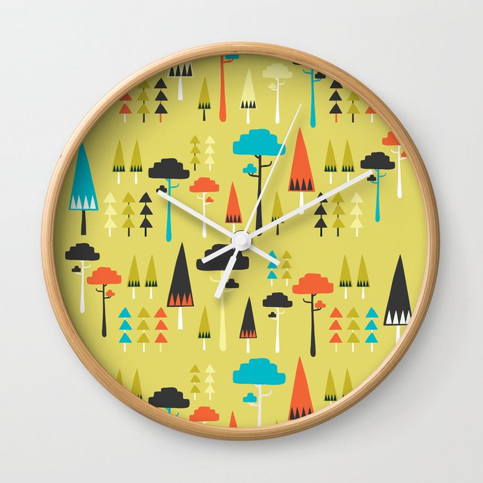 The Yellow Forest Wall Clock