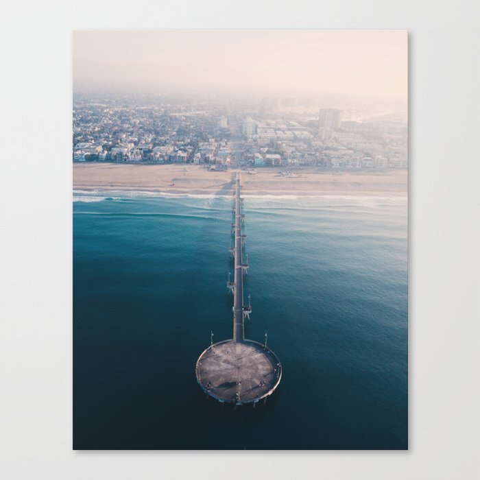 From Above | Venice Beach pier, California Canvas Print