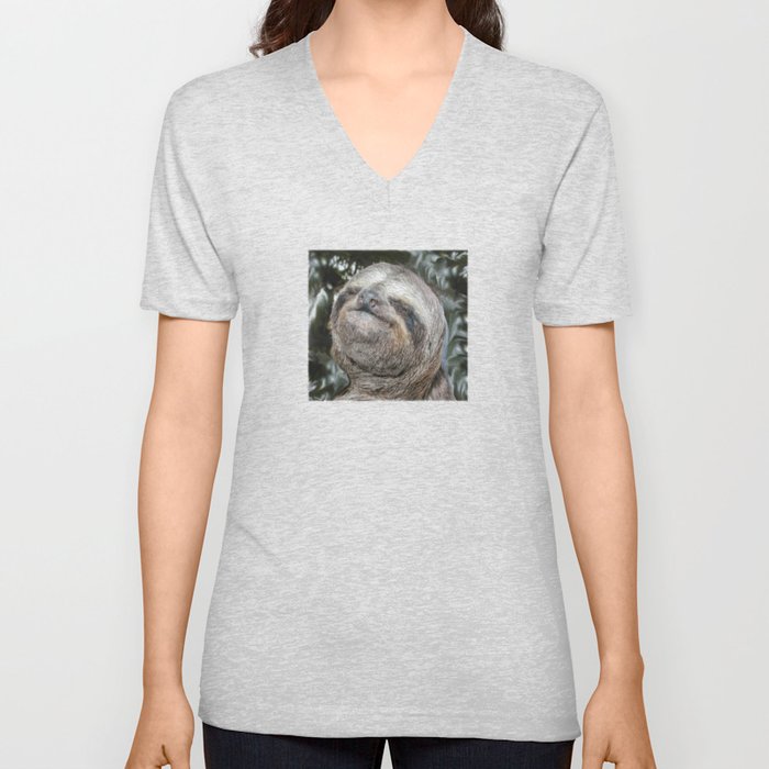 Sloth V Neck T Shirt