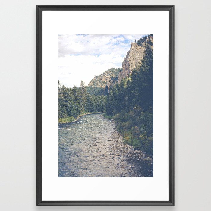 The Montana Collection - A River Runs Through It - Gallatin Canyon Framed Art Print
