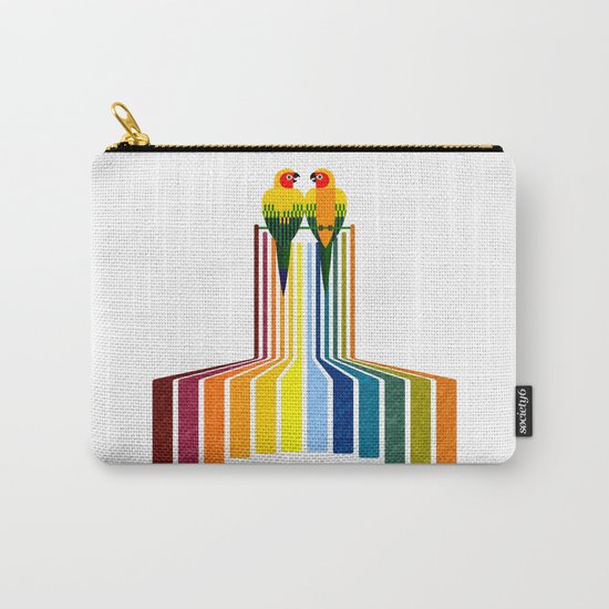 Rainbow Birds Carry-All Pouch