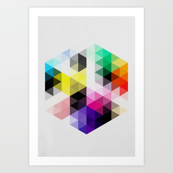 Geo Hex 01. Art Print